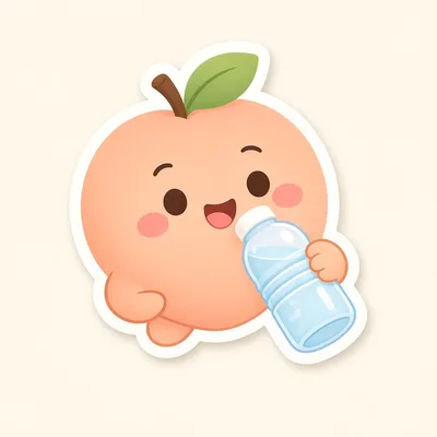 Mascot reminding to drink water